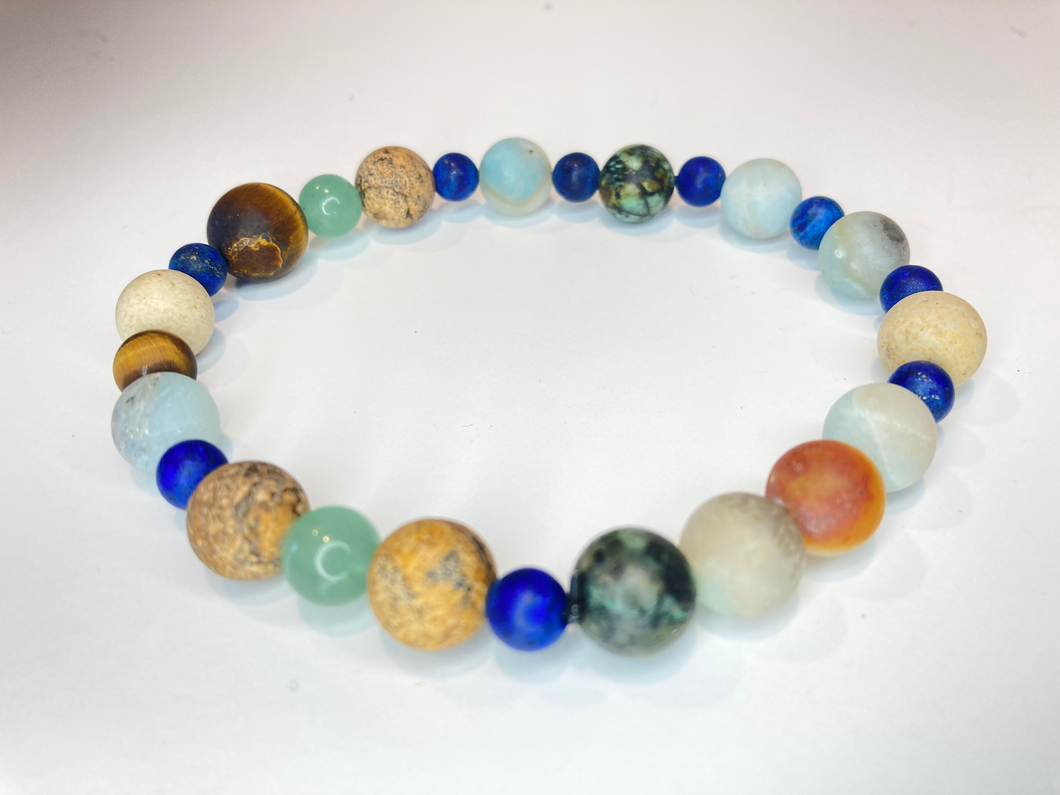 Water Multi-Stone Beaded Bracelet