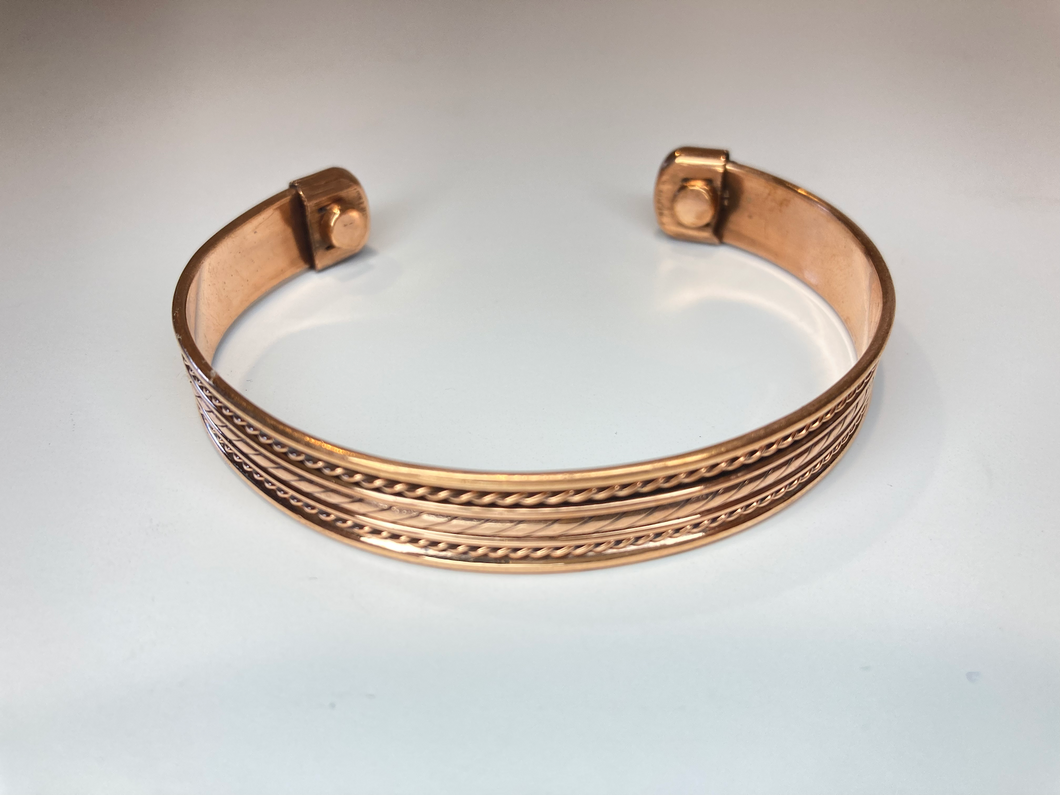 Copper Decorative Cuff Bracelet